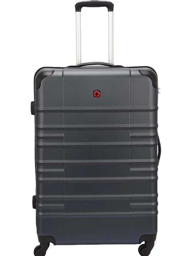 Wenger Navy blue Amplar 3 Piece (53+65+75 Cm) 4-Double Wheeled Hardside Non-Expandable Luggage Trolley Set - Navy Blue  | Best Price UAE